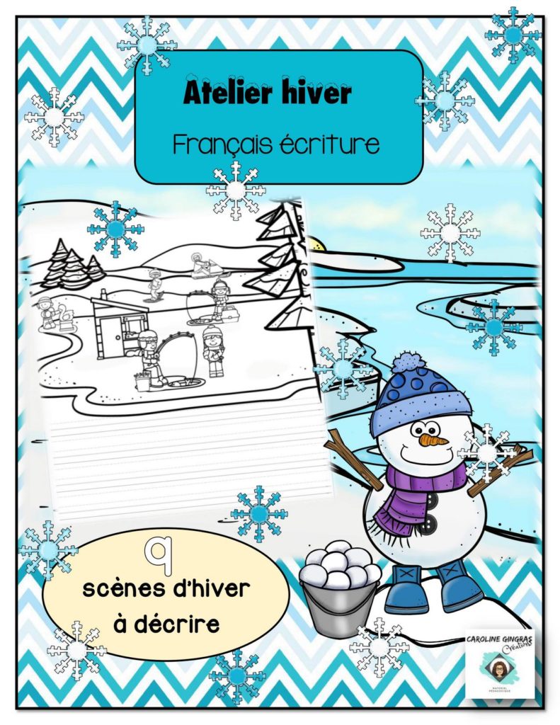 Atelier Hiver Fran Ais Mes Phrases D Hiver Er Cycle Caroline