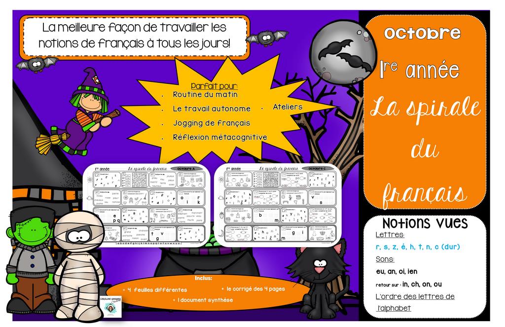 La spirale du français - Ensemble 10 mois - 1re année – Image 7